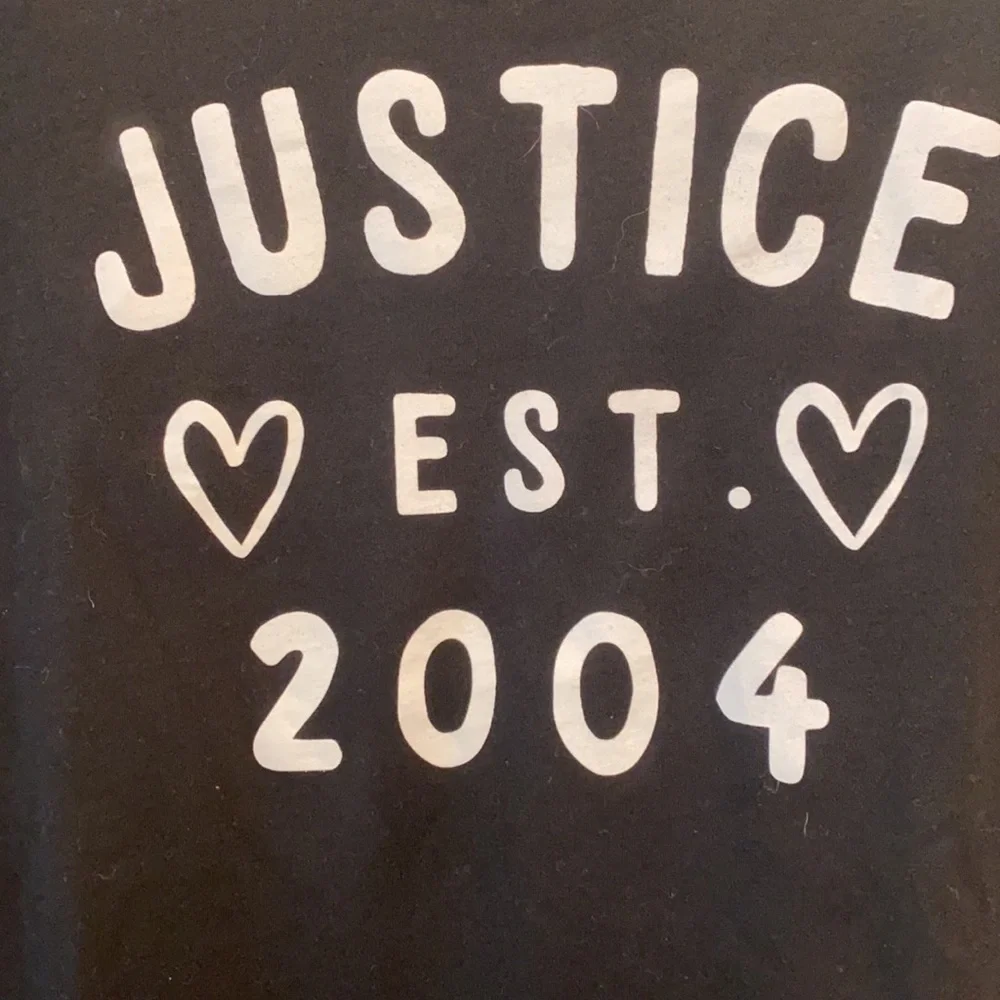 Justice - Girls long sleeve t-shirt - size 10. Black. NWOT